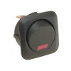 Illuminated Rocker Switch OD:20 mm, 4P ON-OFF, 6A/250VAC, LED RED
