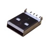 Connector USB-A, male, PCB angled, SMT