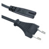 AC Power Cord (2x0.50 mm2), EU plug (C7), 1.2 m