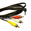 Cable 3.5 mm male, 3 channel, 3x RCA male, 1.5 m