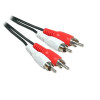 Cable 2x RCA male, 2x RCA male, CCS, 1.5 m