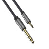 Cable 3.5 mm male, 6.3 mm male STEREO (OD:4.8 mm) Cu METAL, 1.5 m