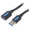 Кабел USB 3.0 A мъжки, USB 3.0 A женски, 1 м