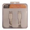 Кабел USB C мъжки, USB C мъжки VQ-D88, 3.0A, 1 м, БЯЛ