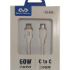 USB Cable C male, USB C мъжки VQ-D09, 60W, 1.50 m,  WHITE