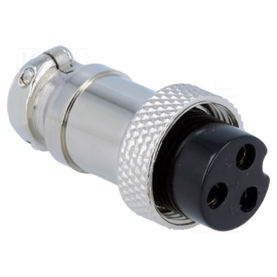 Съединител M16/IP40, 3P женски, кабелен