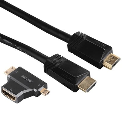 Кабел HDMI 2.0 M-M 1.5m, Mini-Micro Adapter