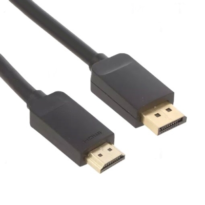 Кабел DisplayPort мъжки 1.1a, HDMI 19 мъжки 2.0, 1920x1080p @ 60Hz, 1.5 м