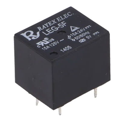 Реле LEG-5F, 5VDC, 15A/240VAC, 15A/24VDC, SPDT