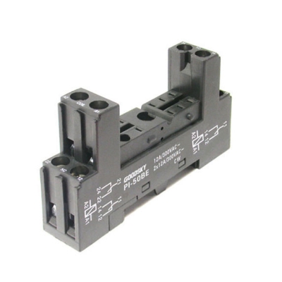 Цокъл за реле PI-50BE 2C, 8 pin, 12A, DIN шина