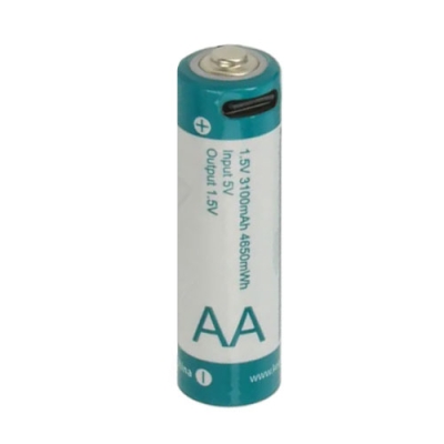 Батерия KEEPPOWER AA 1.5V, 3100 mAh, 2A, Li-ION, USB C