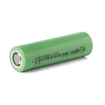 Батерия EVE 3.6V, 2500 mAh, Li-ION, INR18650-25P, 18650, 20A