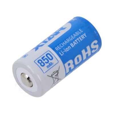Батерия XTAR 3.6V, 850 mAh (protected), Li-ION, 16340, 2.5A