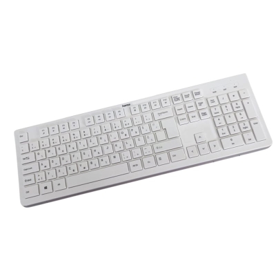Клавиатура HAMA MMedia Flat Keyboard “KC-200“ бял цвят /182680