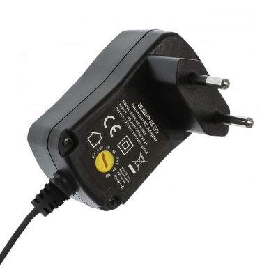 Адаптер импулсен ESPE-18UN-W2E, 3-12VDC/1.5A