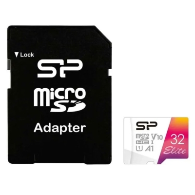 Карта памет 32GB MicroSD-HC SILICON POWER Elite=100MBps, A1 U1 V10 Class10