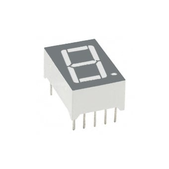 Цифров индикатор единичен KLS9-D-5611BG, 14.2 мм, общ анод, ЗЕЛЕН