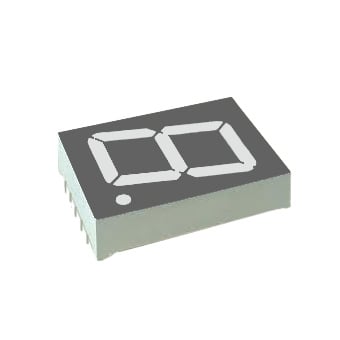 Цифров индикатор единичен KLS9-D-10012BS, 25.4 мм, общ анод, ЧЕРВЕН