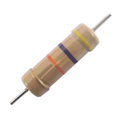 Резистор карбонов 0.25W, 4.7 Kohm 5%