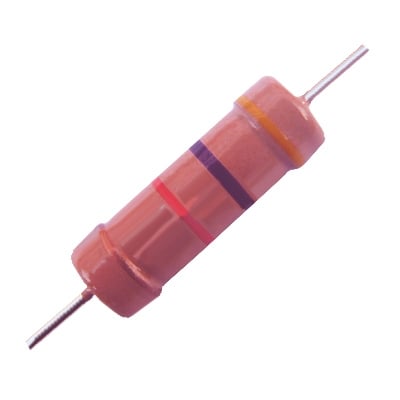 Резистор карбонов 2W, 27 Kohm 5%