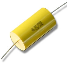 Кондензатор полиестер 2.2uF/100V, 10%, 42 мм, аксиален