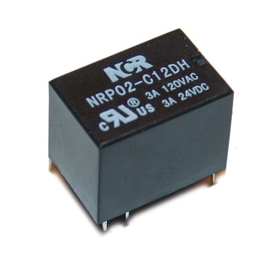 Реле NRP02, 24VDC, 3A/120VAC, 3A/24VDC, SPDT