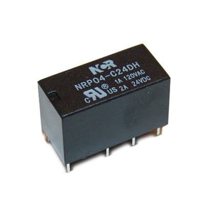 Реле NRP04, 24VDC, 1A/120VAC, 1A/30VDC, DPDT