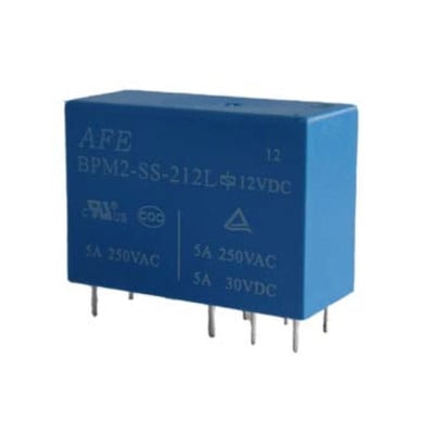 Реле BPM2-SS-212L (NRP13), 12VDC, 5A/240VAC, 5A/30VDC, DPDT