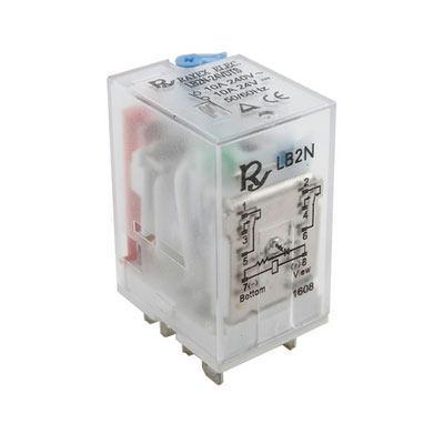 Реле LB2N-220ATS, 230VAC, 10A/240VAC, 10A/24VDC, DPDT