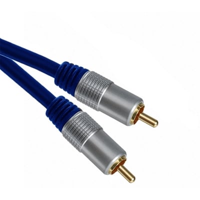 Кабел RCA мъжки, RCA мъжки (Ф6 мм) CU, 1.5 м