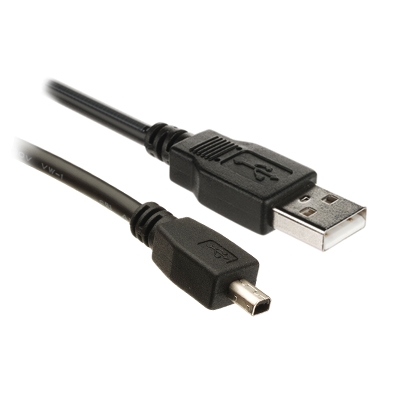 Кабел USB  A мъжки, mini Mitsumi 4P мъжки, 1.8 м, ЧЕРЕН