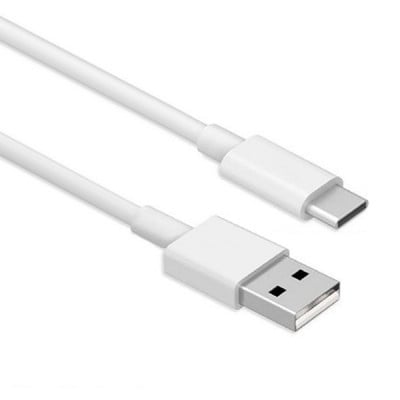 Кабел USB 2.0 A мъжки, USB 2.0 C мъжки, 0.5 м, БЯЛ