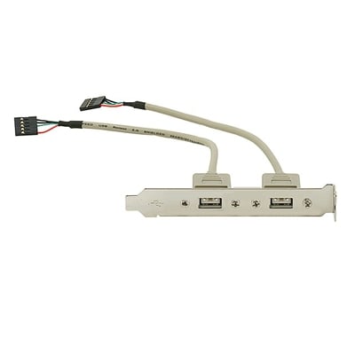 Кабел 2x5P мъжки, 2х USB A женски с панел