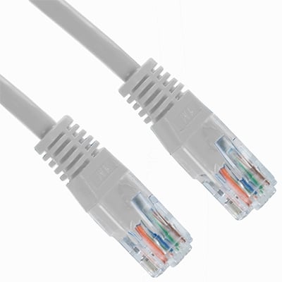 PATCH кабел CAT-5E, FTP, 1 м, БЯЛ