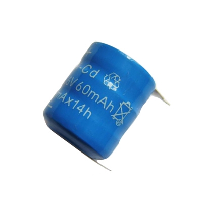 Батерия пакет 3.6V, 60 mAh, Ni-CD, 60K3-V, 2 извода, платка