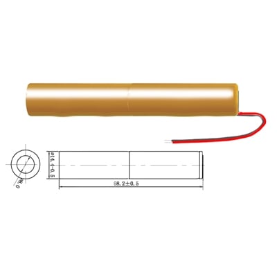 Батерия пакет 2.4V, 1000mAh, Ni-CD, 2xAA, кабел