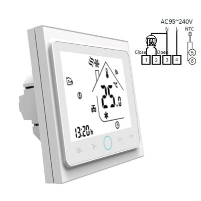 Стаен термостат BHT-002-GALW, 95-240VAC/3A Wi-Fi