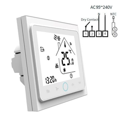 Стаен термостат BHT-002-GCLW, 95-240VAC/3A Wi-Fi
