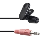 Hama Clip-On Mic, Black, 2m /139901