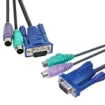 Кабел KVM 2xPS/2, VGA M-M VCOM, 3m CK501A