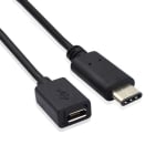 Кабел USB 2.0 Type-C, MicroB M-F  15cm