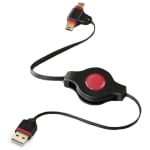 Кабел USB 2.0 Retract A-Mini, MicroB H0.75m