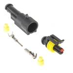 Съединител Superseal 1.5 1P (1x1P), 24VDC, IP67, комплект