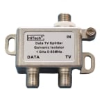 Сплитер DATA/TV 2 изхода, галваничен изолатор и HPF 80 MHz
