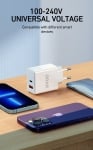 Зарядно устройство CDA131, 38W, PD20W+QC18W