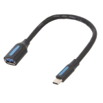 Кабел OTG (On-The-Go) USB 2.0 C мъжки, A женски, 0.15 м