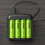 Зарядно устройство LC4, 4x500mA, 1.5V Li-ION, USB C
