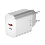 Зарядно устройство PZX P55, USB A+C port 5V/3A, 9V/2.22A, 12V/1.67A, 33W+QC