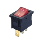Ключ кобиличен светещ 19х13 мм, 3P ON-OFF, 6A/250VAC, ЧЕРВЕН