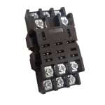Цокъл за реле, правоъгълен PTF11A (NRB51-3Z) 3C, 10A, DIN шина